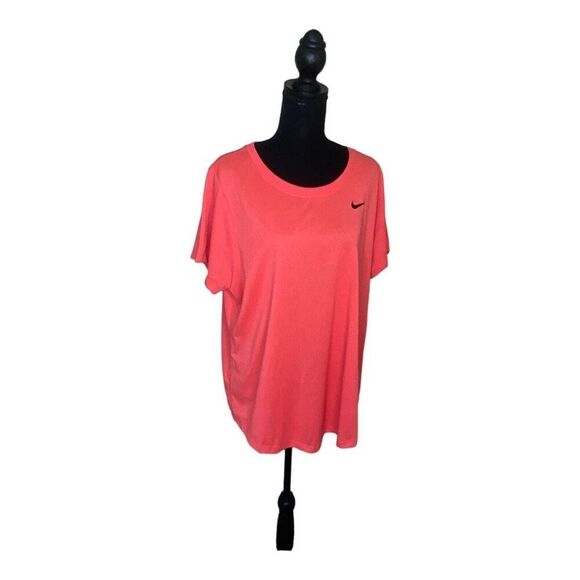 Nike Women S Dry Legend Training Top Red Size 1X - Picture 1 of 3